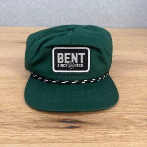 RL Winston BENT Rope Trucker Hat OS Winston Green Snap Back Fly Fishing EUC